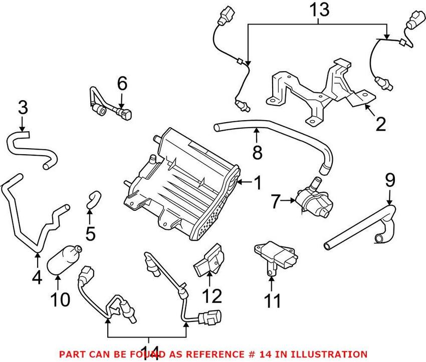 Volvo Oxygen Sensor - Rear 30756122